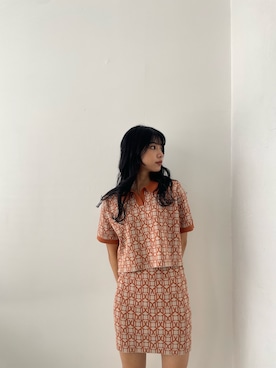 上原優香さん（レディース・163cm）の冬コーディネート