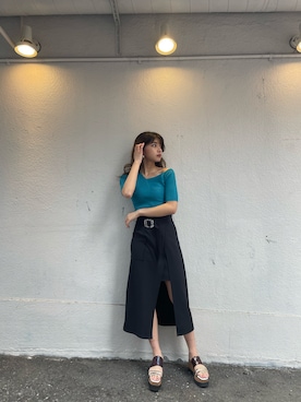 上原優香さん（レディース・163cm）の夏コーディネート