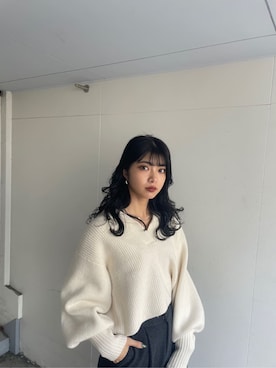 上原優香さん（レディース・163cm）の秋コーディネート
