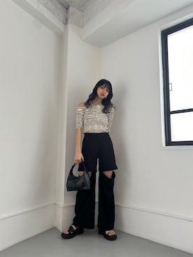 上原優香さん（レディース・163cm）の夏コーディネート