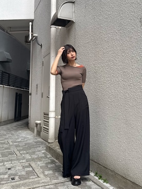上原優香さん（レディース・163cm）の夏コーディネート