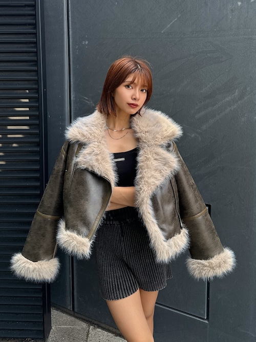 MURUA上原優香さんのムートンコートを使ったコーディネート - ZOZOTOWN
