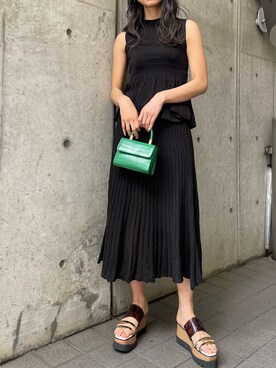 上原優香さん（レディース・163cm）の夏コーディネート