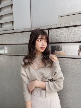 上原優香さん（レディース・163cm）の春コーディネート