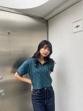 上原優香さん（レディース・163cm）の冬コーディネート