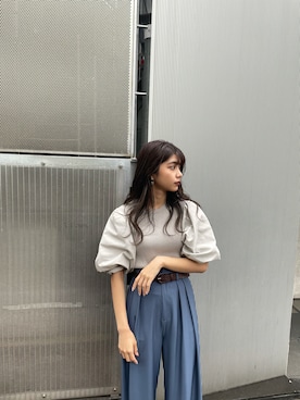 上原優香さん（レディース・163cm）の夏コーディネート