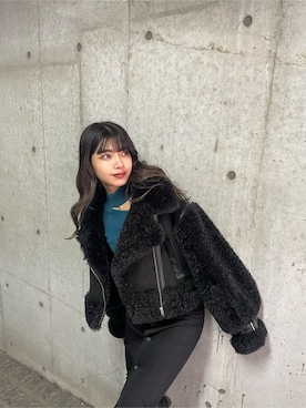 上原優香さん（レディース・163cm）の秋コーディネート