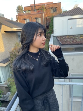 上原優香さん(レディース・163cm)の冬コーディネート