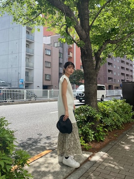 上原優香さん（レディース・163cm）の夏コーディネート