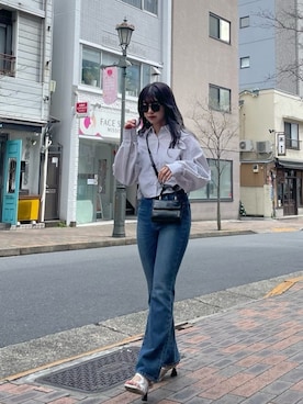 上原優香さん(レディース・163cm)の春コーディネート