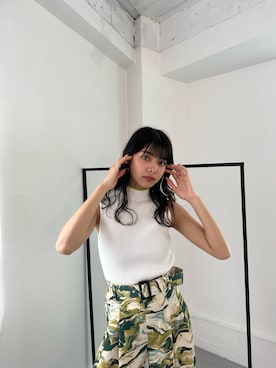 上原優香さん（レディース・163cm）の春コーディネート
