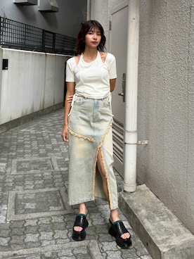 上原優香さん(レディース・163cm)の夏コーディネート
