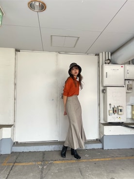 上原優香さん（レディース・163cm）の夏コーディネート