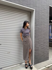 ワイドベルトラップスカート｜ムルーア（MURUA）アウトレット