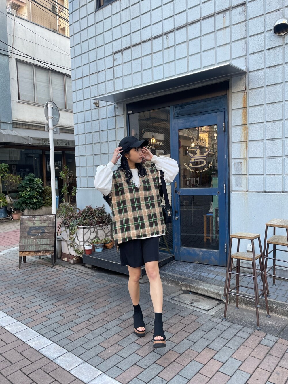 MURUA（ムルーア）の「ツイードベストシャツワンピース【2way
