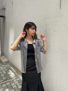 上原優香さん（レディース・163cm）の夏コーディネート