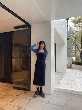 上原優香さん（レディース・163cm）の冬コーディネート