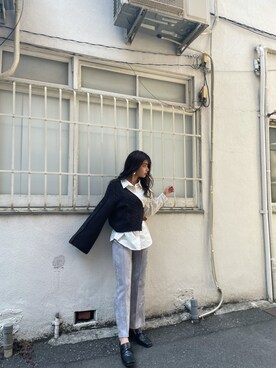 上原優香さん（レディース・163cm）の秋コーディネート