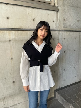 上原優香さん（レディース・163cm）の春コーディネート