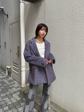 上原優香さん(レディース・163cm)の冬コーディネート