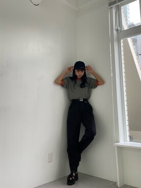 上原優香さん(レディース・163cm)の冬コーディネート