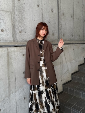 「MURUA（ムルーア）のアイテム（ワンピース/ドレス）」を使った、宇田川優香さん（レディース・163cm）の秋コーディネート