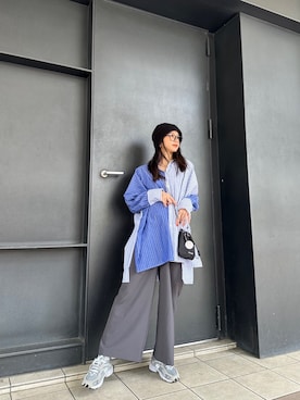 上原優香さん（レディース・163cm）の春コーディネート