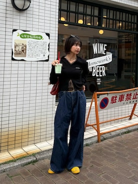 上原優香さん（レディース・163cm）の春コーディネート