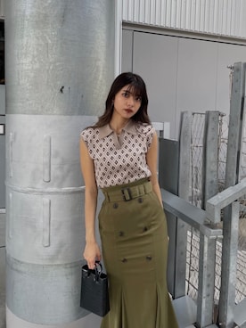 上原優香さん（レディース・163cm）の夏コーディネート