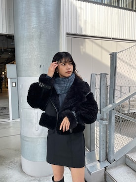 上原優香さん（レディース・163cm）の秋コーディネート