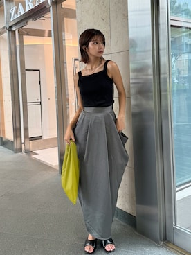 上原優香さん（レディース・163cm）の夏コーディネート