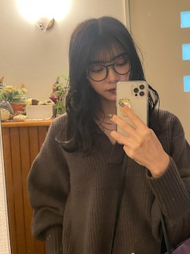 上原優香さん(レディース・163cm)の冬コーディネート