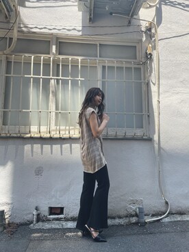 上原優香さん（レディース・163cm）の夏コーディネート