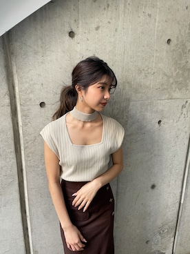 上原優香さん（レディース・163cm）の夏コーディネート