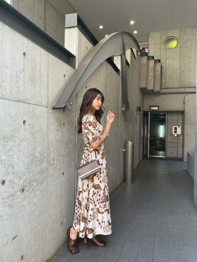 「アイテム（ワンピース、その他）」を使った、上原優香さん（レディース・163cm）の夏コーディネート
