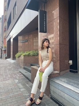 上原優香さん（レディース・163cm）の春コーディネート