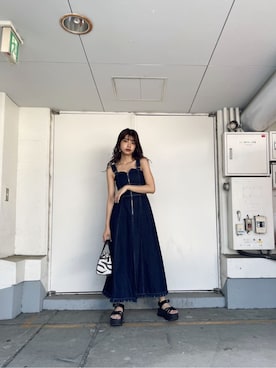 上原優香さん(レディース・163cm)の夏コーディネート