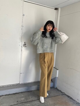 上原優香さん（レディース・163cm）の冬コーディネート