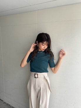 上原優香さん（レディース・163cm）の夏コーディネート