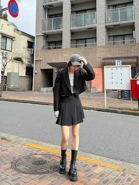 上原優香さん(レディース・163cm)の冬コーディネート