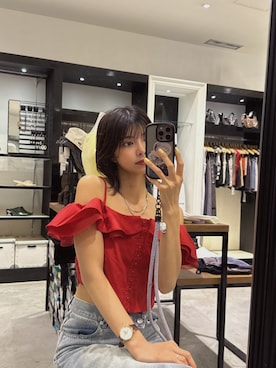上原優香さん(レディース・163cm)の夏コーディネート