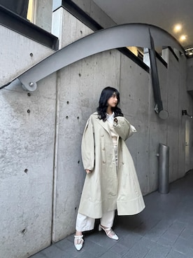上原優香さん(レディース・163cm)の冬コーディネート