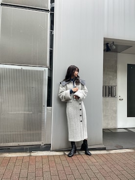 上原優香さん（レディース・163cm）の秋コーディネート