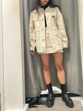 上原優香さん(レディース・163cm)の冬コーディネート