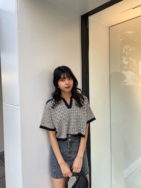 上原優香さん（レディース・163cm）の冬コーディネート