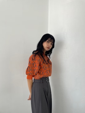 上原優香さん(レディース・163cm)の冬コーディネート