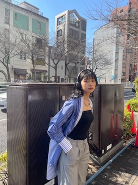 上原優香さん（レディース・163cm）の冬コーディネート