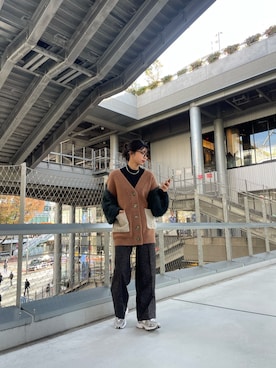 上原優香さん（レディース・163cm）の秋コーディネート