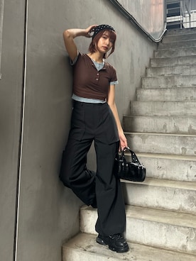 宇田川優香さん（骨格ウェーブ・レディース・163cm）の夏コーディネート
