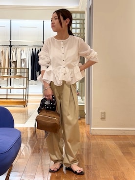 「LORISTELLA（ロリステッラ）のアイテム」を使った、NAO TAKAHASHIさん（レディース・158cm）の夏コーディネート